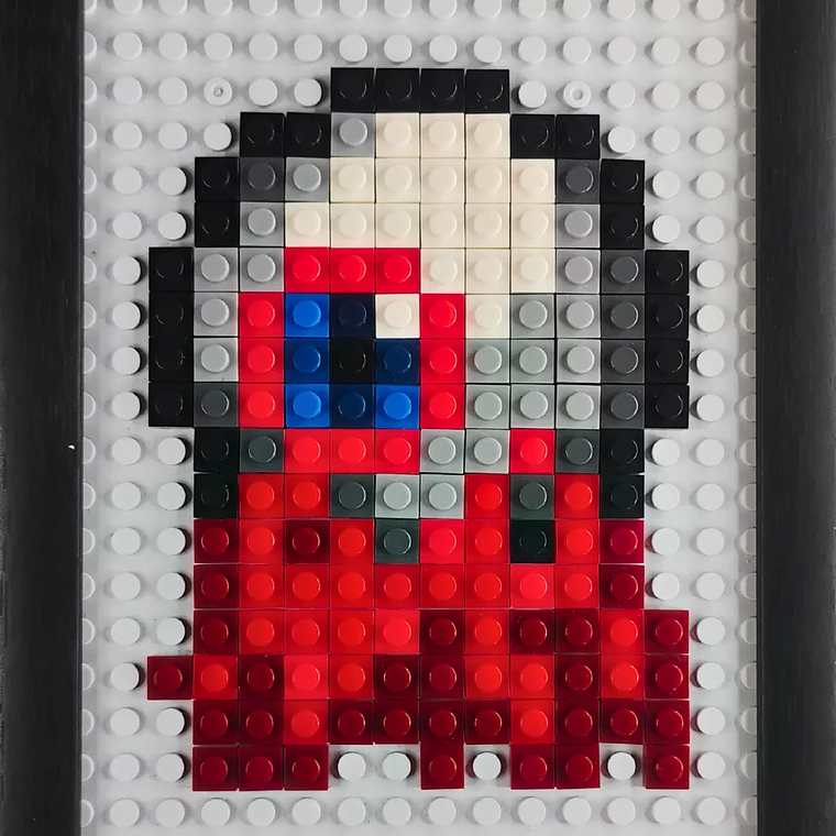 Mini Cuadro Pixel Art: Ojo de Cthulhu (Terraria) ARMADO 2