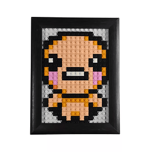 Mini Cuadro Pixel Art: Isaac (The Binding of Isaac) ARMADO