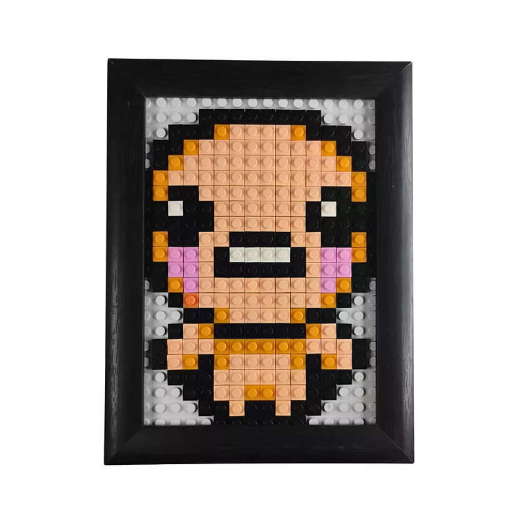 Mini Cuadro Pixel Art: Isaac (The Binding of Isaac) ARMADO 1