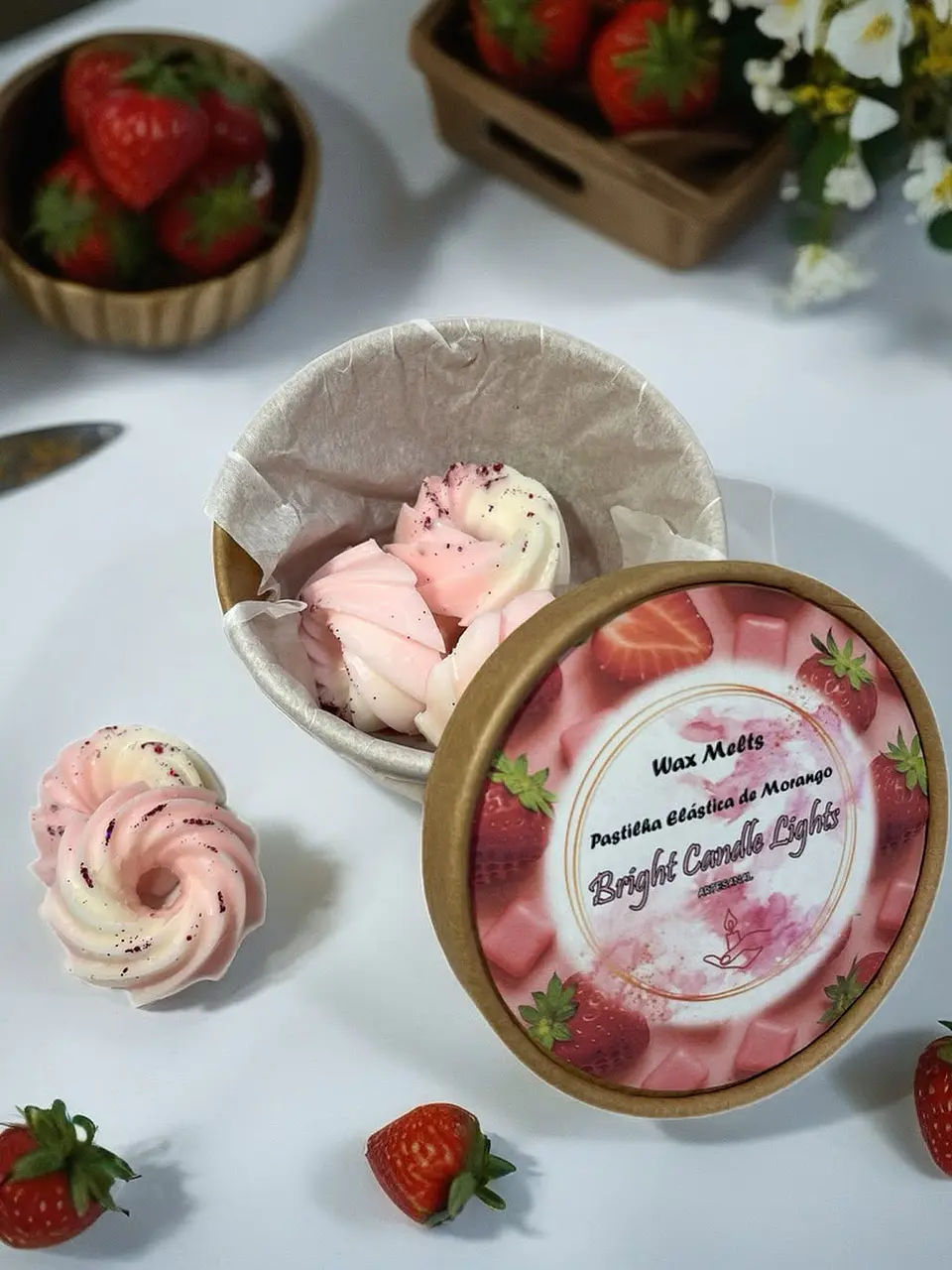 Pastilha Elástica de Morango 1