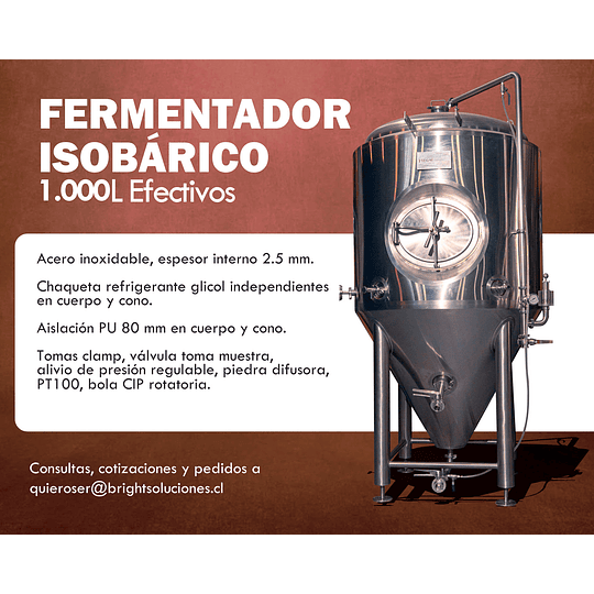 Fermentador Isobárico 1.000L Efectivos - Image 2