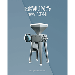 Molino monofásico de 2 rodillos para 150 kg/hra