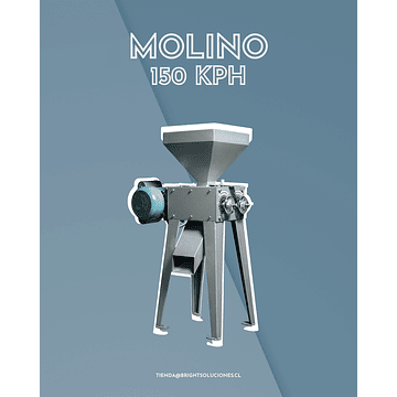 Molino monofásico de 2 rodillos para 150 kg/hra