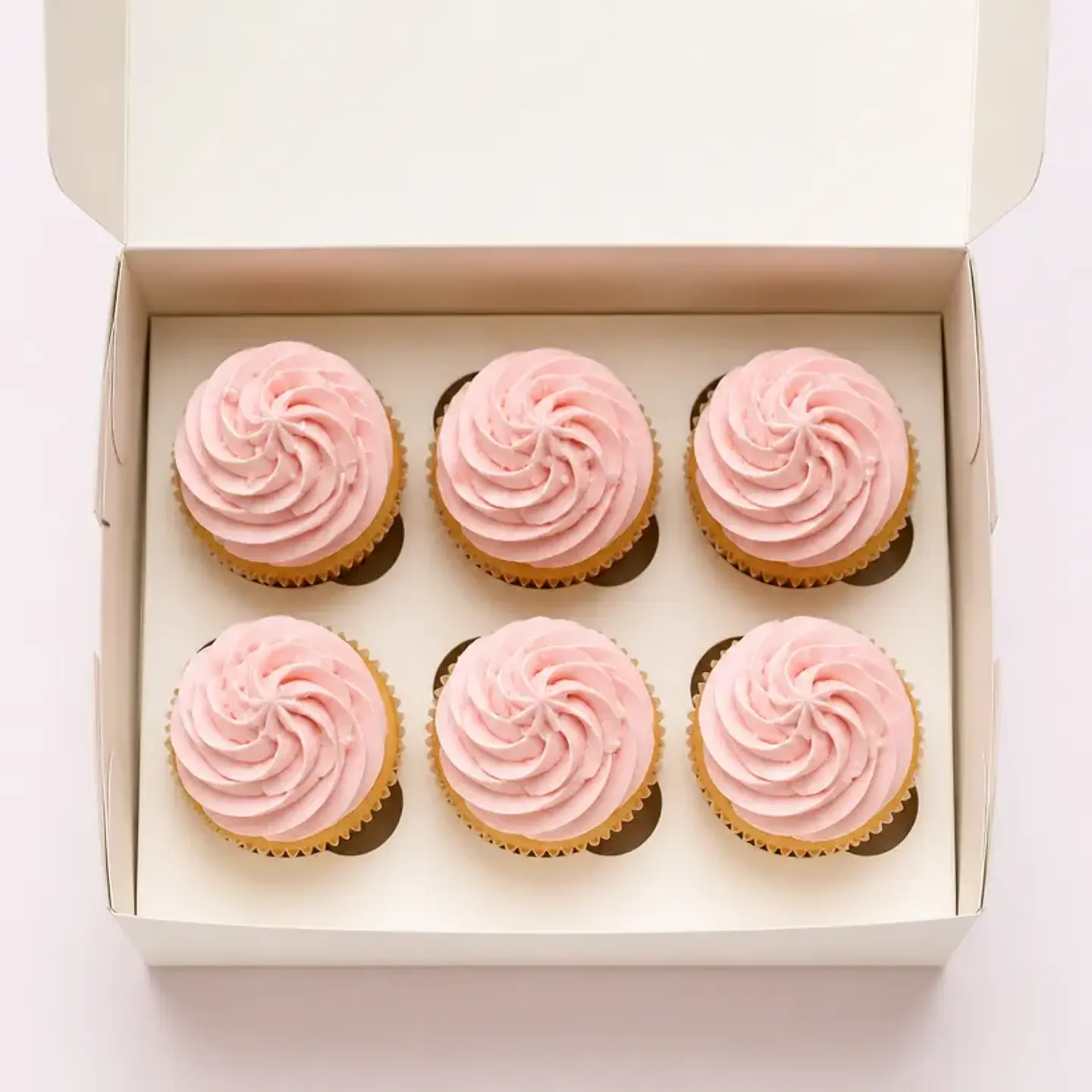 Caja de 6 Cupcakes de Vainilla y Manjar 1