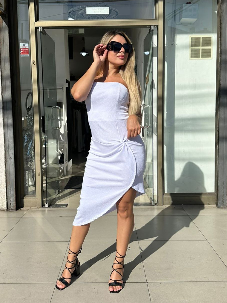 vestido blanco casual  1