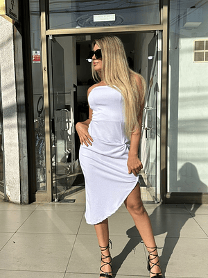 vestido blanco casual 