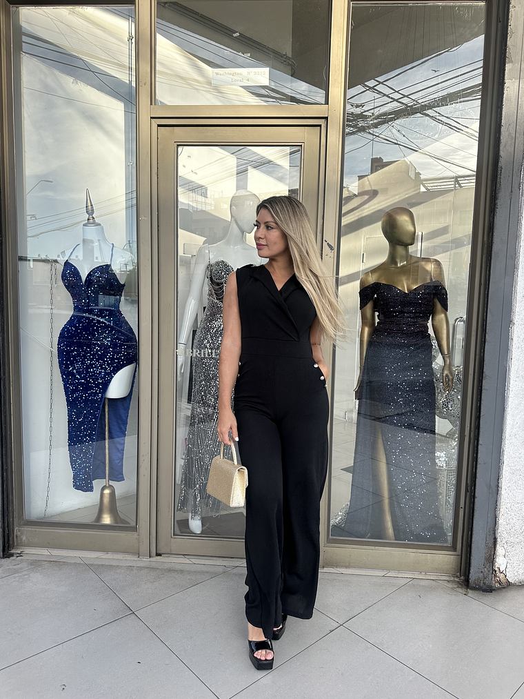 Enterito negro botones  4