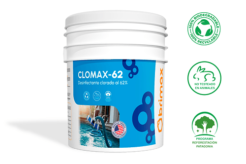 CLOMAX-62 Excelente Desinfectante Clorado al 62%