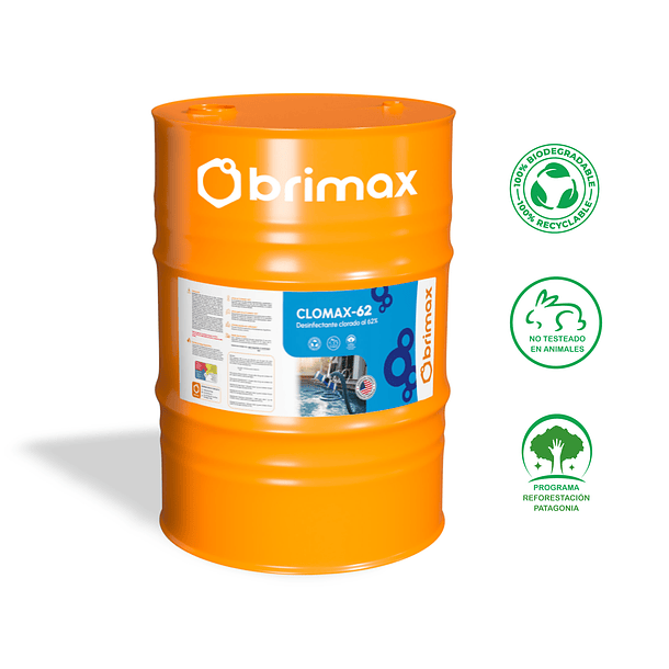 CLOMAX-62 Excelente Desinfectante Clorado al 62% 3