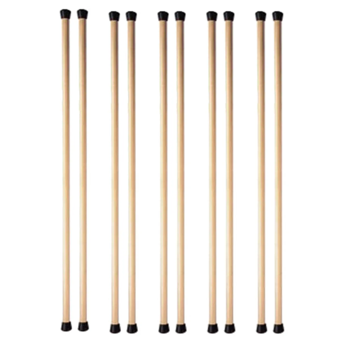 Pack 10 bastones de madera gimnasia 1