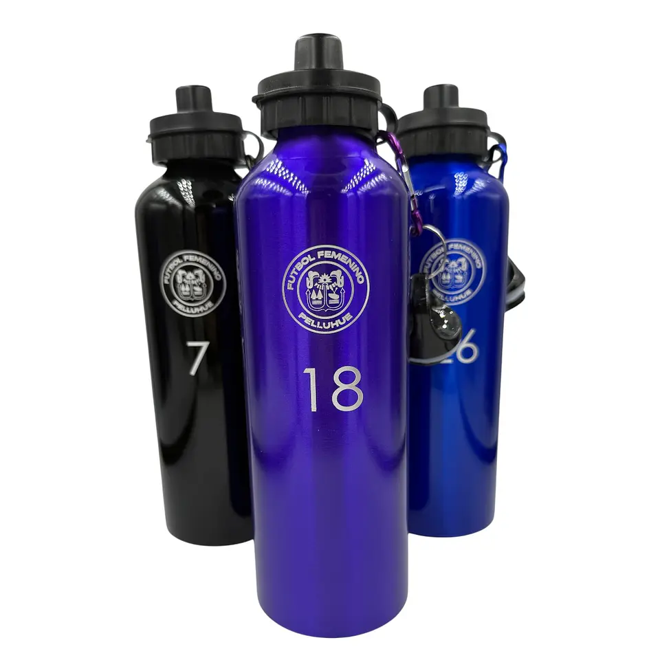 Botella Deportiva Aluminio 750cc con logo grabado 1