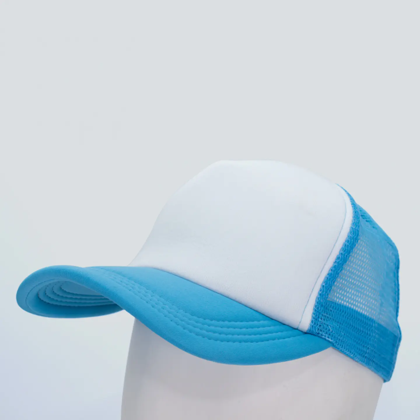 Jockey malla poliéster estampado blanco 3