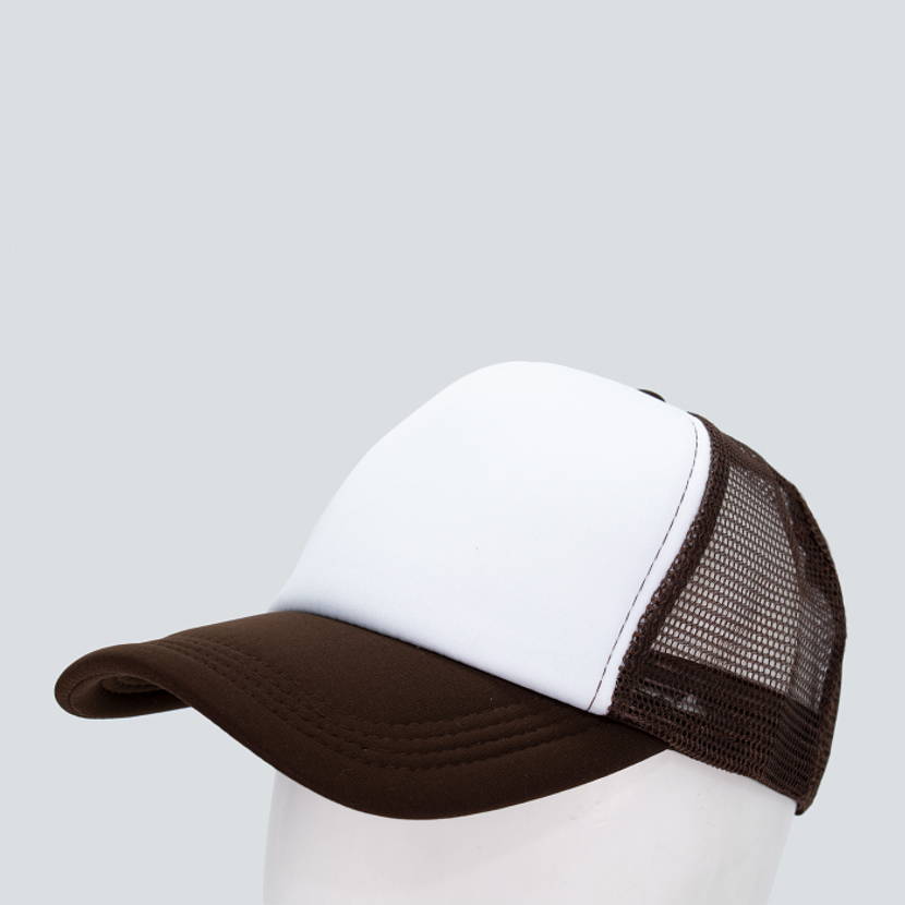 Jockey malla poliéster estampado blanco 4