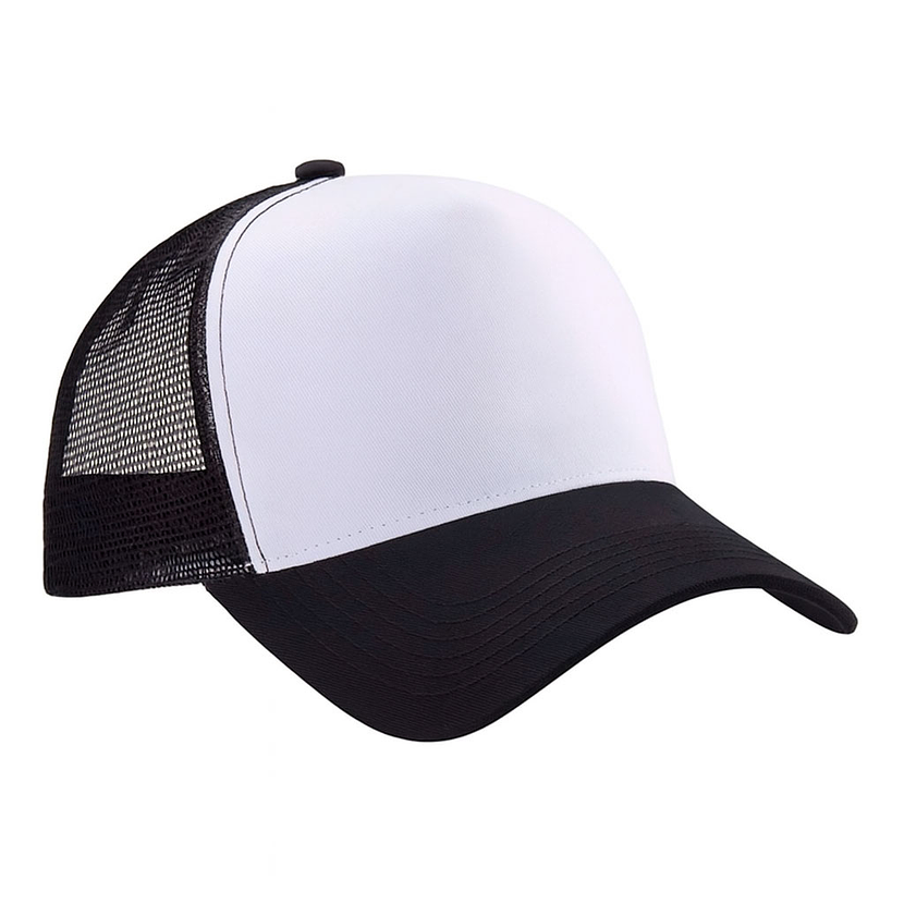 Jockey malla poliéster estampado blanco 7