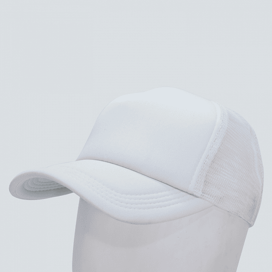 Jockey malla poliéster estampado blanco 11