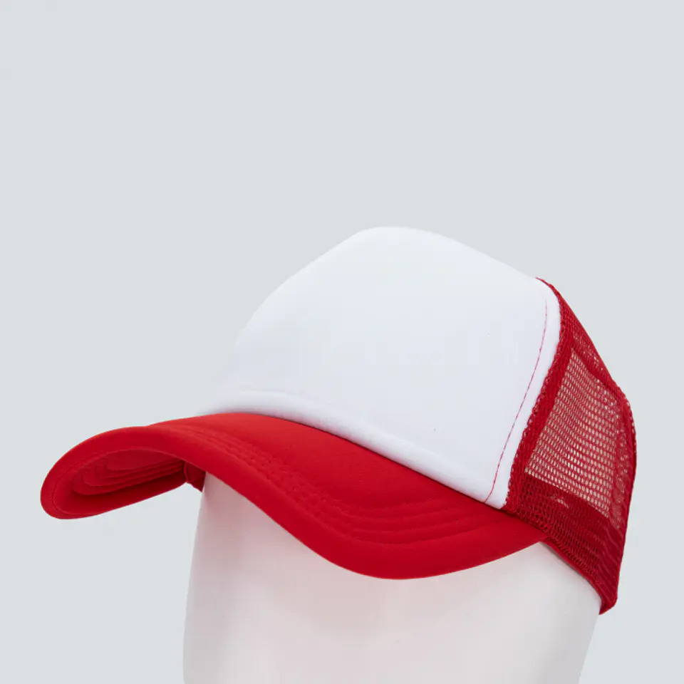 Jockey malla poliéster estampado blanco 13