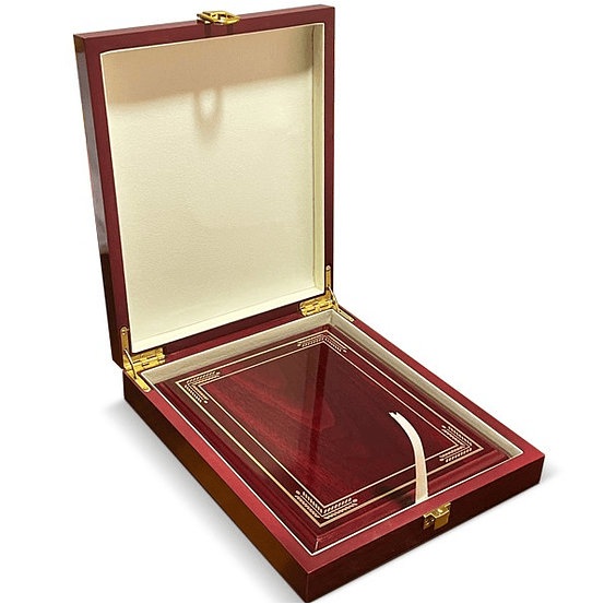 Galvano Madera con caja de lujo HRW60 2