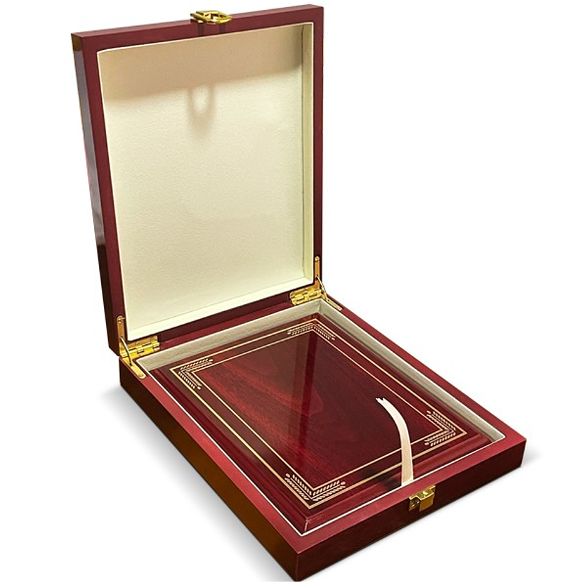 Galvano Madera con caja de lujo HRW60 2