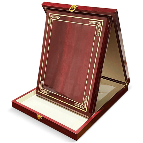 Galvano Madera con caja de lujo HRW60 3