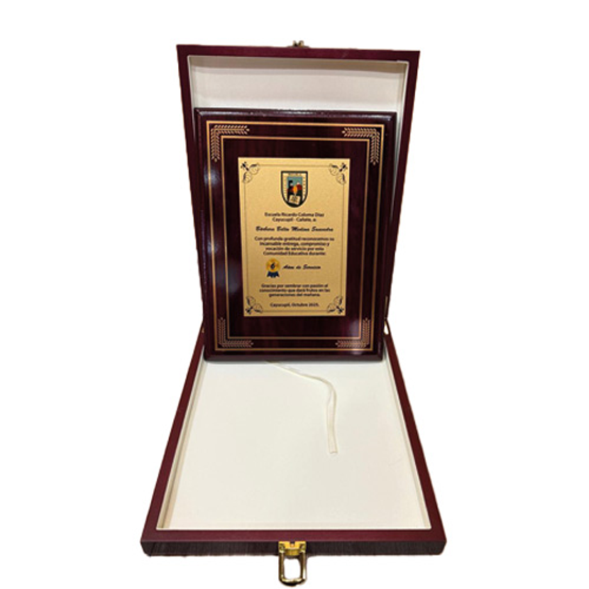 Galvano Madera con caja de lujo HRW60 1