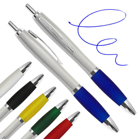 Bolígrafo Plástico Colores Plateado B12 1