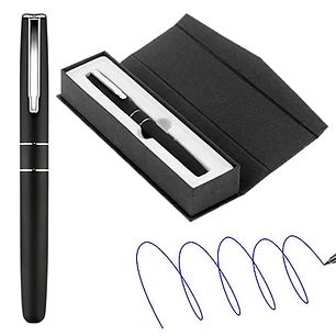 Boligrafo lapiz Roller Engomado con estuche y grabado laser B50