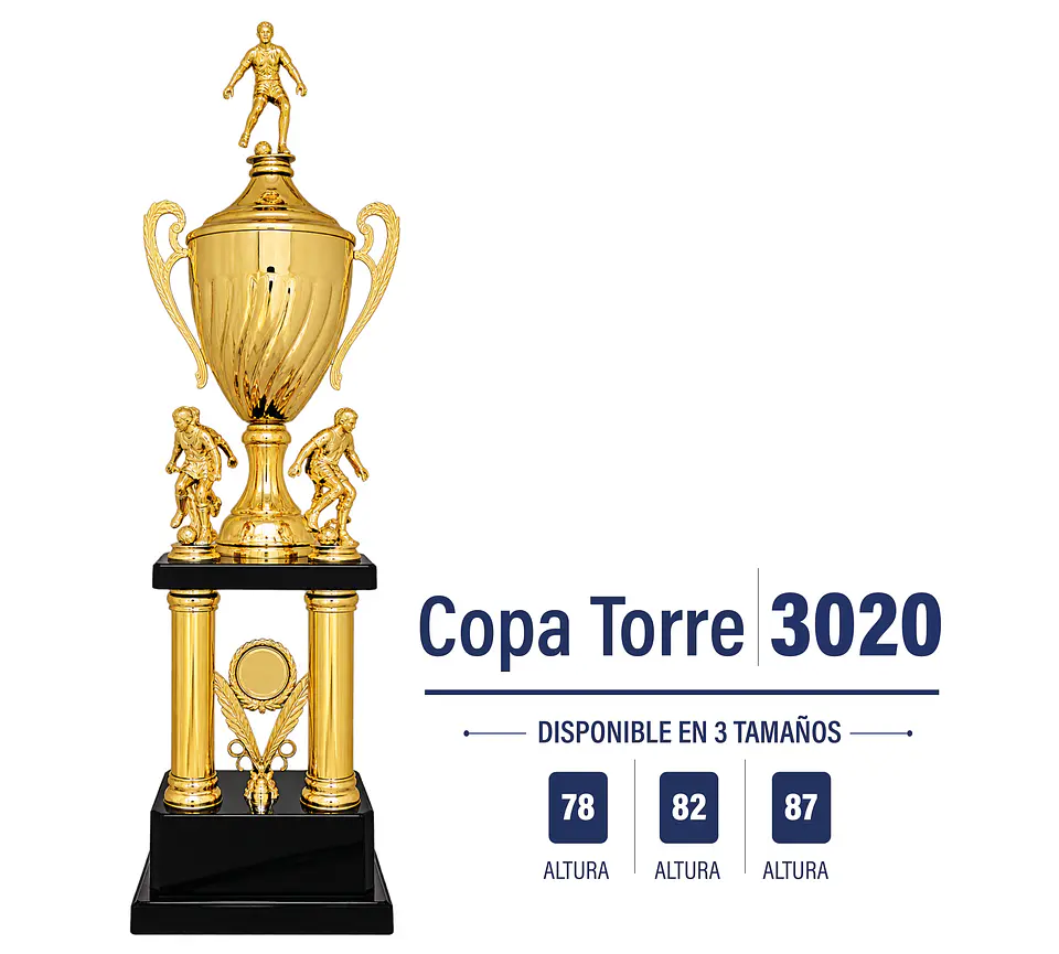 Copa torre dorada 3020 1