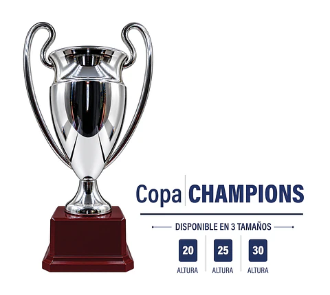Copa Plateada Champions Euro cup Pequeña
