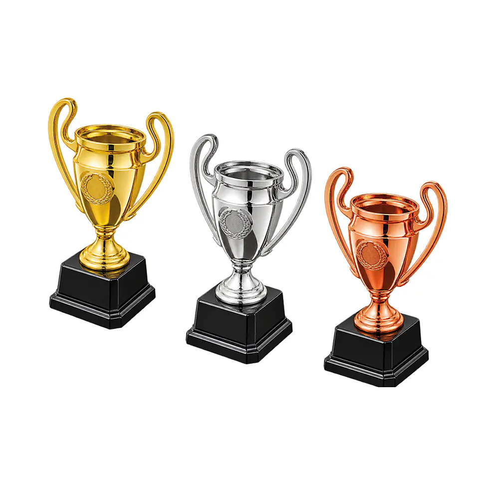 Trio de copas oro, plata y bronce S243 2
