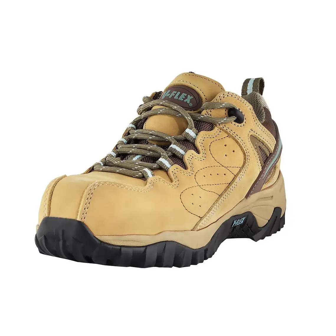 Zapato De Seguridad V-Flex V2 Mujer Celeste/Café 3