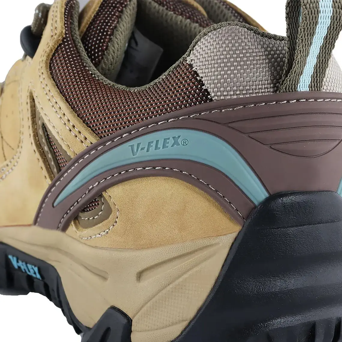 Zapato De Seguridad V-Flex V2 Mujer Celeste/Café 8