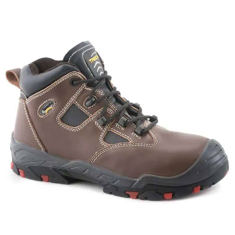 Botín De Seguridad Nitro 655 Pull Up Café 1