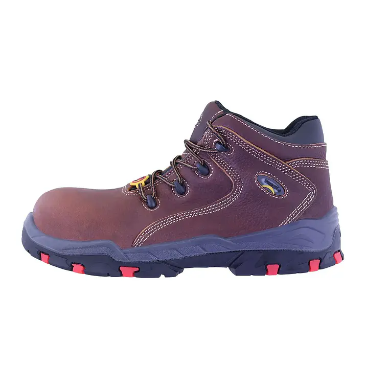 Botín De Seguridad Nitro 835 Anticlavo Pull Up Café 2