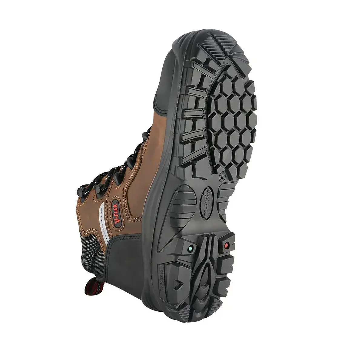 Botín De Seguridad V-Flex V45 Antiestático Café 5