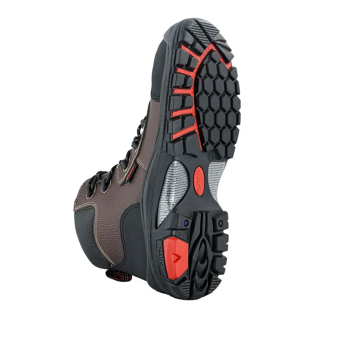 Botín De Seguridad V-Flex V32 Anticlavo Café 5