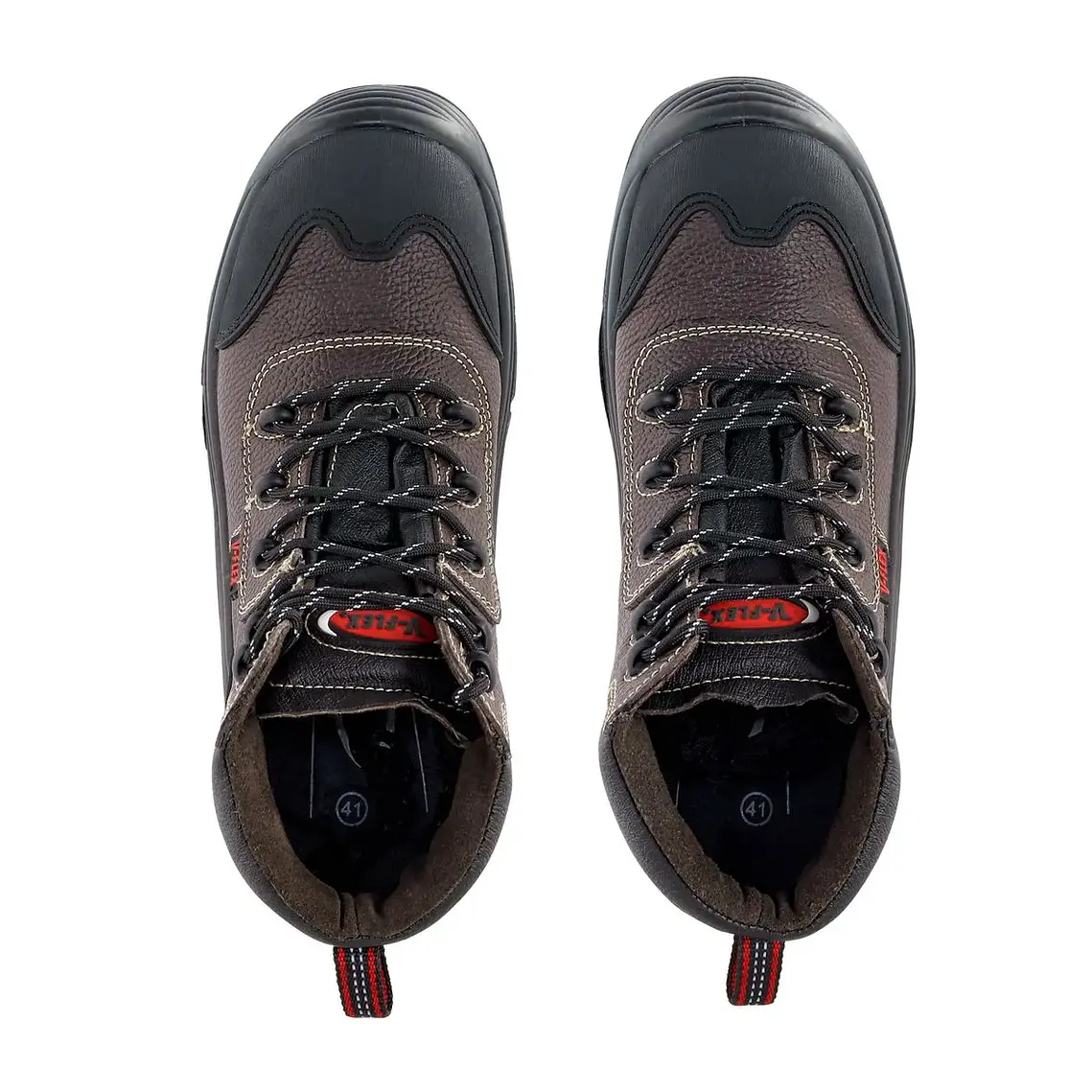 Botín De Seguridad V-Flex V32 Anticlavo Café 9