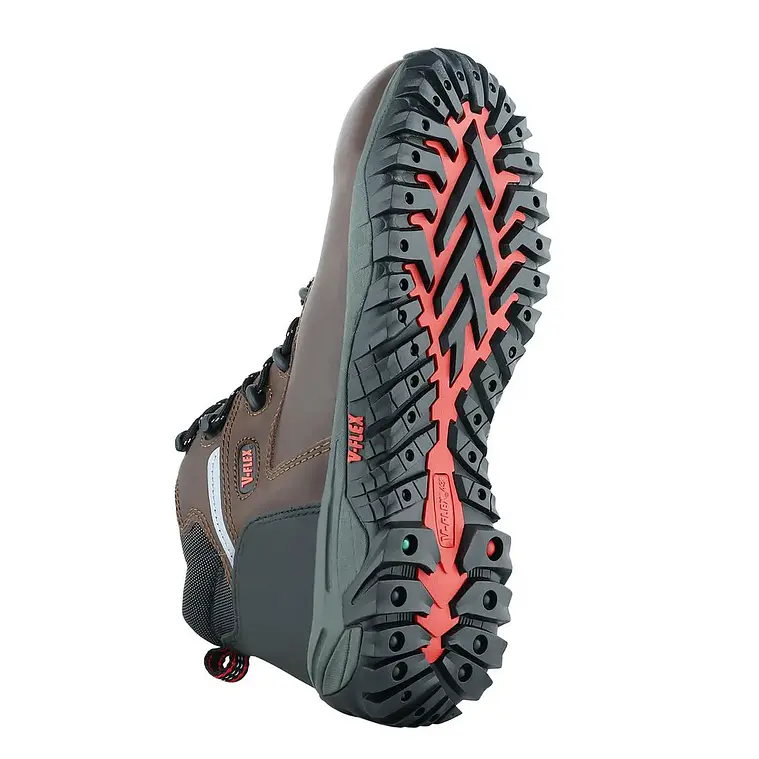 Botín De Seguridad V-Flex V47 Conductivo Café 5