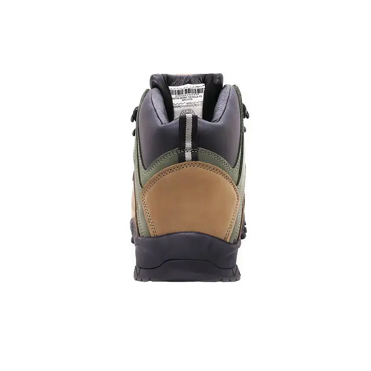 Botín De Seguridad Nitro 750 Nobuck Café 8