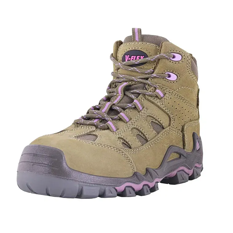 Botín De Seguridad V-Flex V5 Mujer Nobuck Café 3