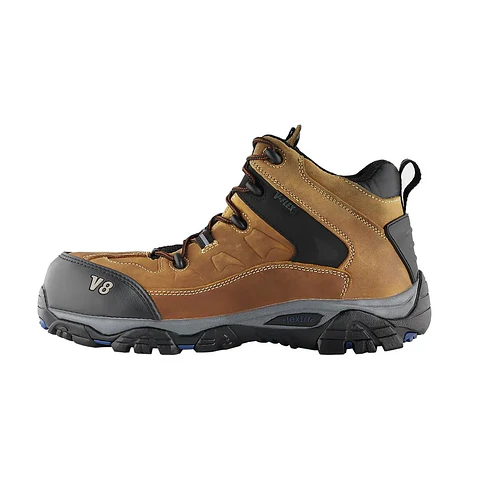 Botín De Seguridad V-Flex V8 High Cut Crazy Café