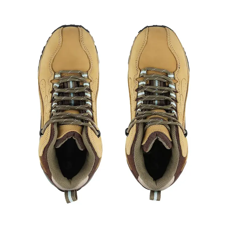 Botín De Seguridad V-Flex V1 Mujer Celeste/Café 9