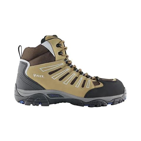 Botín De Seguridad V-Flex V35 Café/Negro