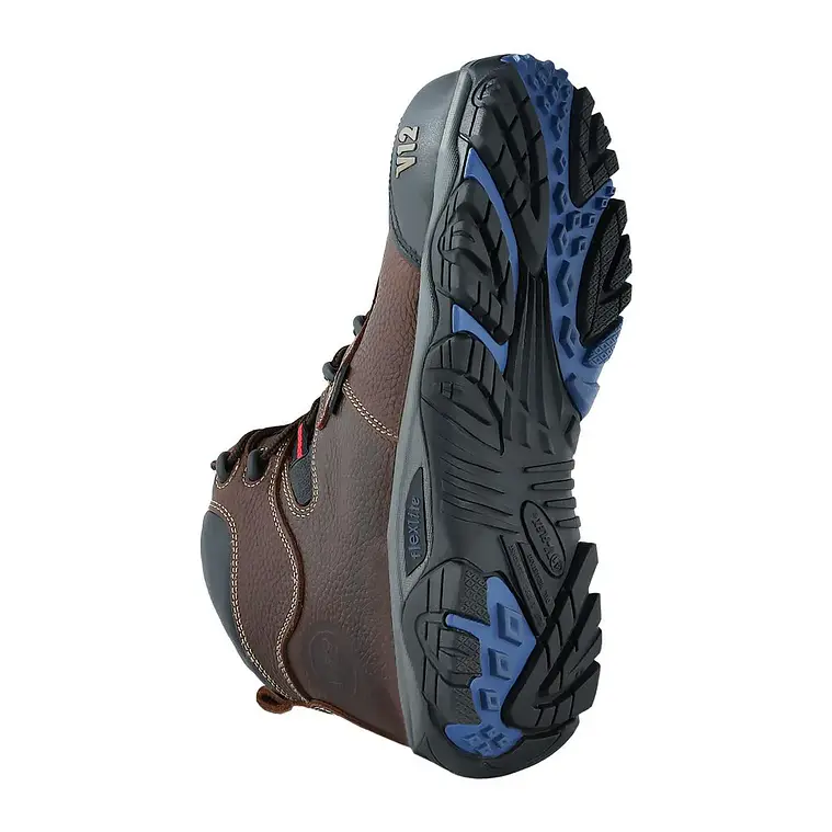 Botín De Seguridad V-Flex V12 Cuero Café 5