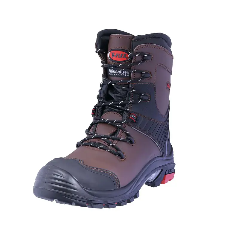 Bota De Seguridad V-Flex V50 Thinsulate® Hidrofugada Café 3