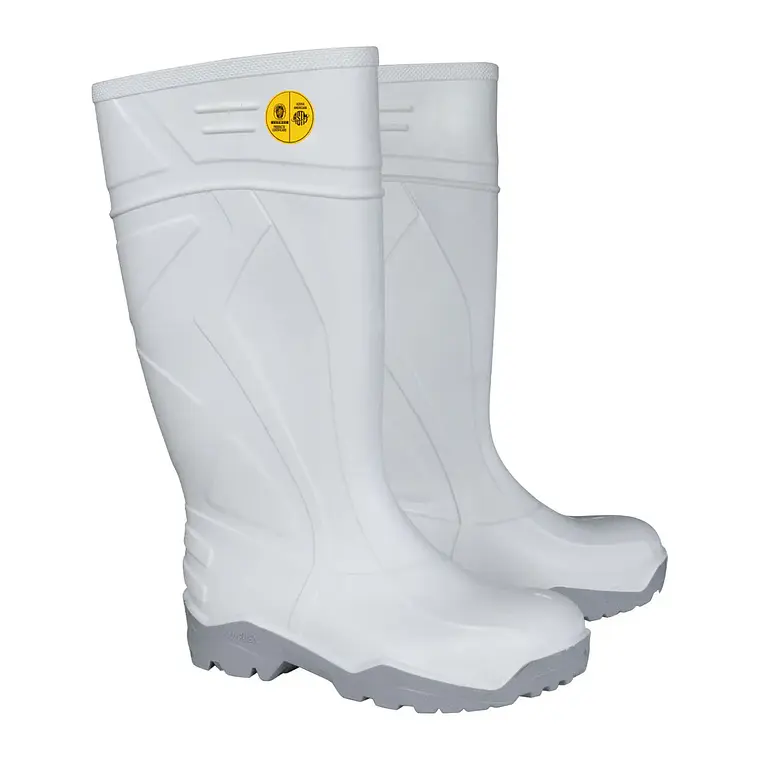 Bota De Seguridad V-Flex 943 PVC con punta de acero Blanca 2