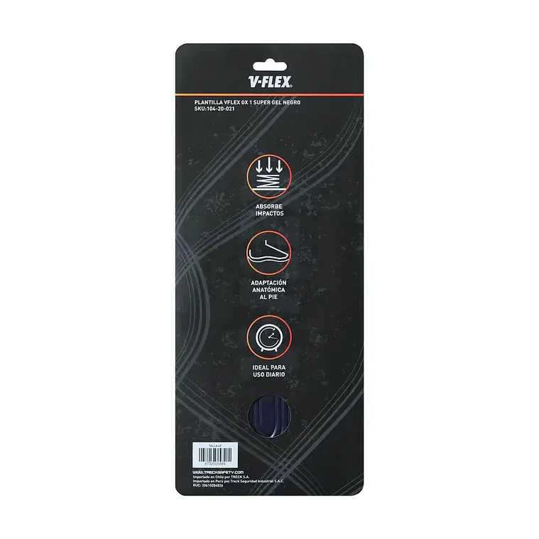 Plantilla VFLEX GX 1 super gel negro 6