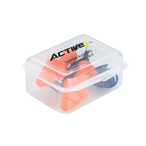 Tapón Activex Silicona C/Caja Y Cordón 24 dB