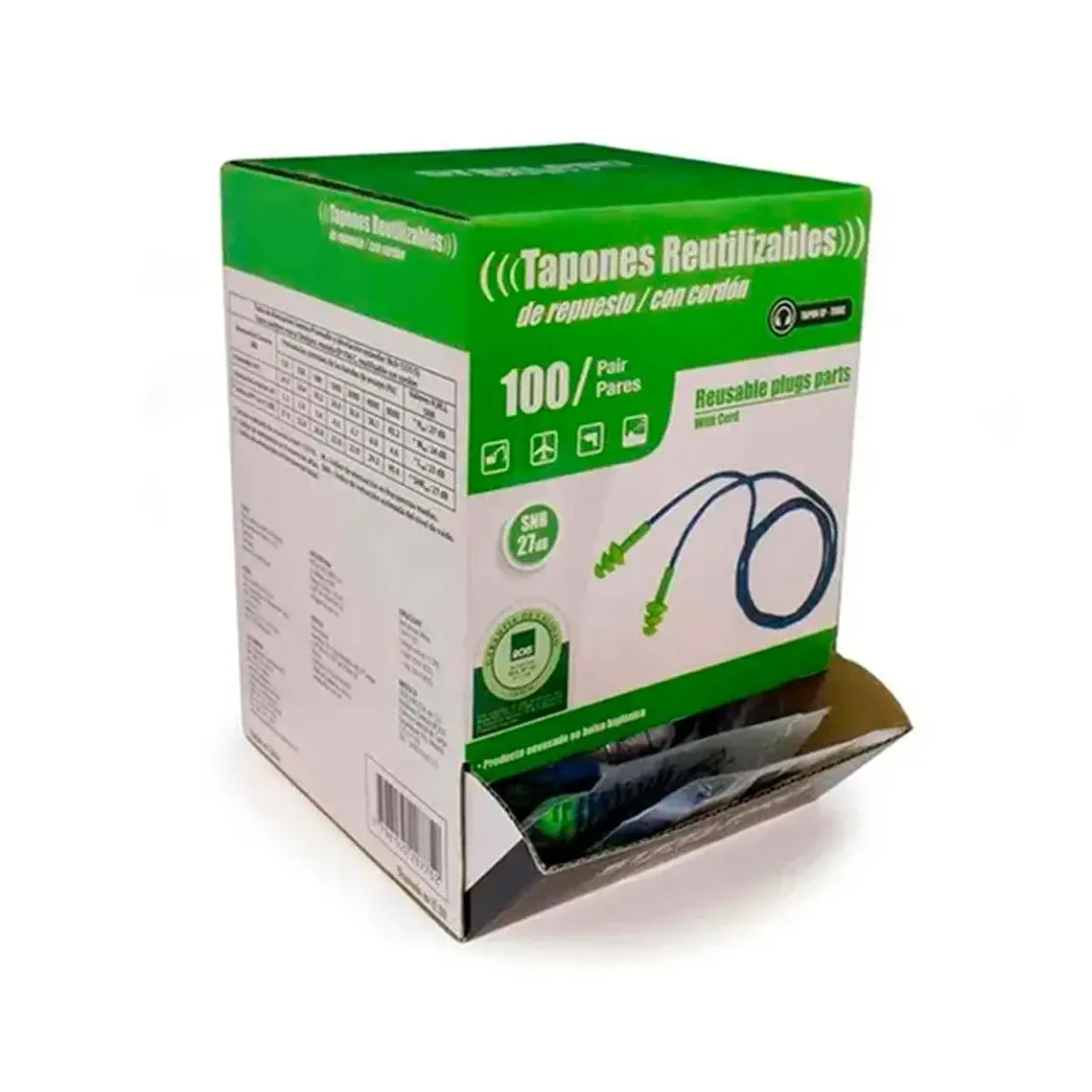 Tapon Steelpro EP-T06 reutilizable Silic. en Bolsa individual 2