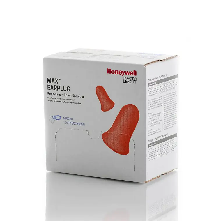 Tapón Auditivo HL MAX-1 Sin Cordón 33 dB (Caja 200 pares) 2