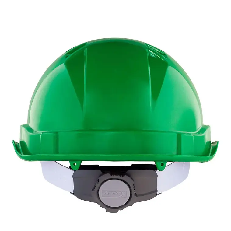 Casco Activex I Verde Porta Lampara con Ratchet 4